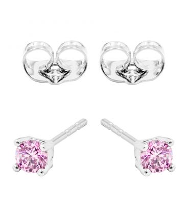 Сережки-гвоздики "Камінчик 0,4 см" родій