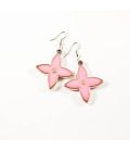 Сережки "Зірка" емальований пластик