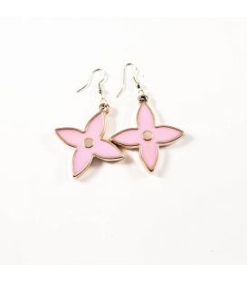 Серьги "Звезда" эмалированный пластик