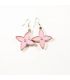 Сережки "Зірка" емальований пластик