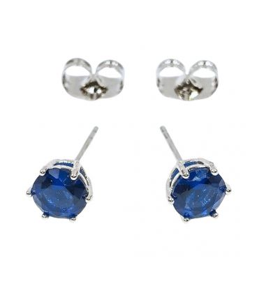 Сережки-гвоздики "Камінчик 0,6 см" родій