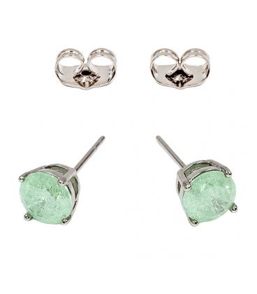 Сережки-гвоздики "Камінчик 0,6 см" родій