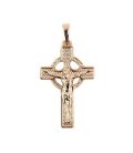 Подвеска "Кельтский крест" (3 см) лимонная позолота