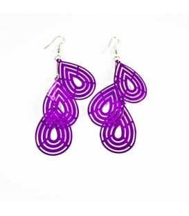 Серьги металлические эмалированные