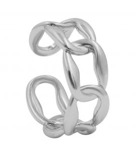 Кольцо "Цепь" родий