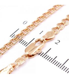 Ланцюжок позолота "лав" 0,4/70 см (Медичне золото)