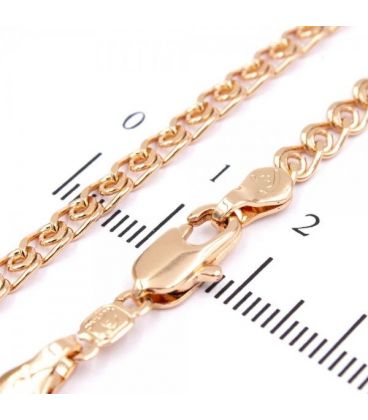 Ланцюжок позолота "лав" 0,4/70 см (Медичне золото)