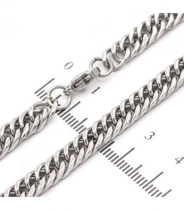 Ланцюжок-плетіння «Подвійне панцирне» 0,6*65 см родій