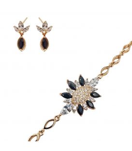 Подарунковий комплект у коробочці Xuping "Тріумф" лимонна позолота (224933.3)