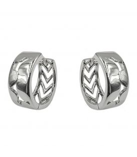 Сережки класичні "Модерн" родій