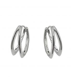 Сережки класичні "Мрія" родій