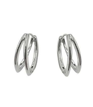 Сережки класичні "Мрія" родій