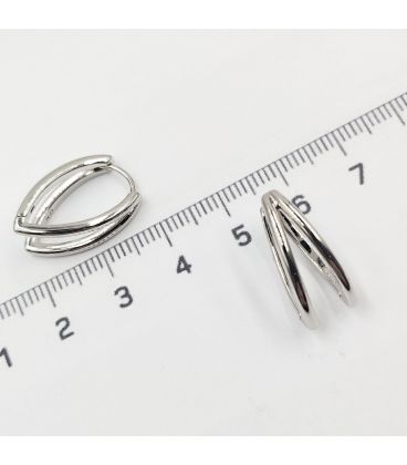 Сережки класичні "Мрія" родій