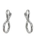 Сережки класичні "Нескінченність" родій