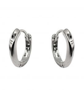 Серьги классические "Лента" родий