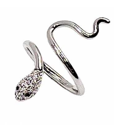 Кольцо керамическое с цирконом