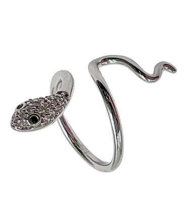 Кольцо керамическое с цирконом