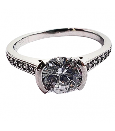 Кільце "Змійка" родій (відкрите)