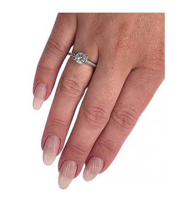 Кільце "Змійка" родій (відкрите)