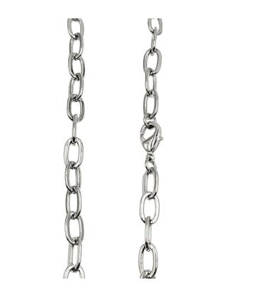 Цепочка Xuping Якорное плетение 0,7/75 см родий (Медицинская сталь)