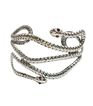 Браслет "Змії" родій