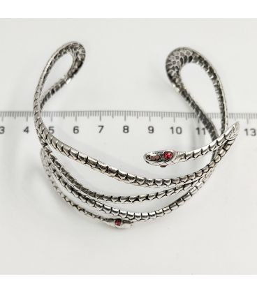 Браслет "Змії" родій