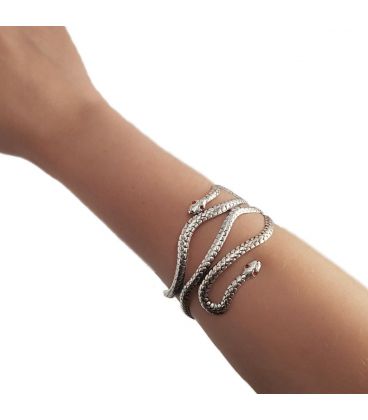 Браслет "Змії" родій