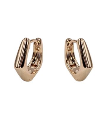 Сережки класичні "Грейс" лимонна позолота