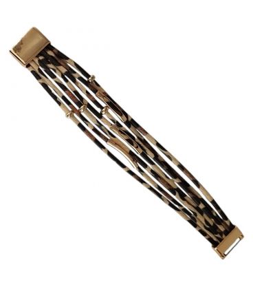 Браслет "Леопард" лимонна позолота