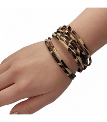 Браслет "Леопард" лимонна позолота