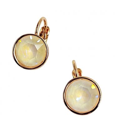 Сережки Swarovski Crystals 0,8 см лимонная позолота