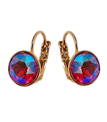 Сережки Swarovski Crystals 0,8 см лимонная позолота