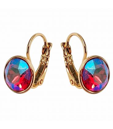 Сережки Swarovski Crystals 0,8 см лимонная позолота