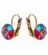 Сережки Swarovski Crystals 0,8 см лимонная позолота