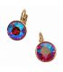 Сережки Swarovski Crystals 0,8 см лимонная позолота