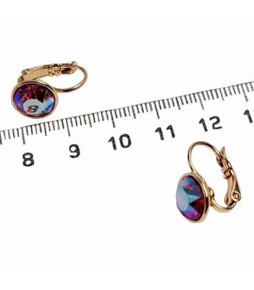 Сережки Swarovski Crystals 0,8 см лимонная позолота