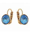 Сережки Swarovski Crystals 0,8 см лимонная позолота