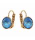 Сережки Swarovski Crystals 0,8 см лимонная позолота