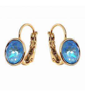 Сережки Swarovski Crystals 0,8 см лимонная позолота