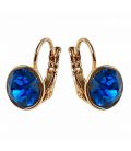 Серьги Swarovski Crystals 0,8 см лимонная позолота