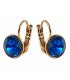 Сережки Swarovski Crystals 0,8 см лимонная позолота