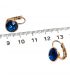 Сережки Swarovski Crystals 0,8 см лимонная позолота