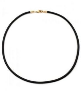 Шнурок каучуковий із застібкою в лимонній позолоті 0,2/60 см