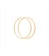 Сережки-кільця лимонна позолота 3,5 см