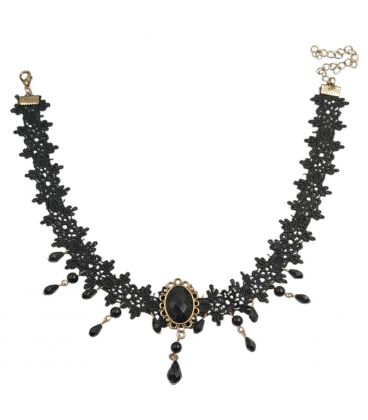 Чокер мереживний чорний "Готика"
