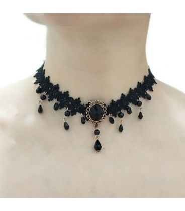 Чокер мереживний чорний "Готика"