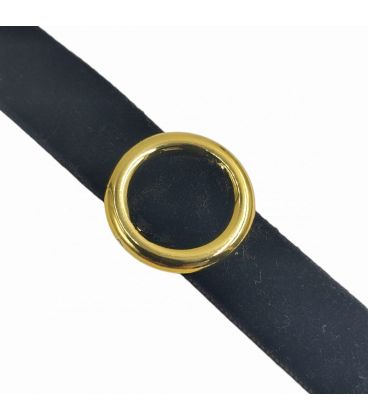 Чокер замшевий чорний "Коло"