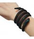 Намисто-браслет-пружина "Змія" чорний родій