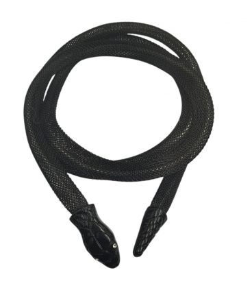 Намисто-браслет-пружина "Змія" чорний родій