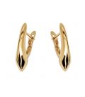 Сережки класичні "Клинок" лимонна позолота
